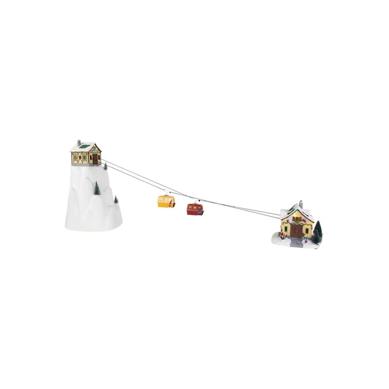 20″ Electric Lighted Musical Animated Cable Car