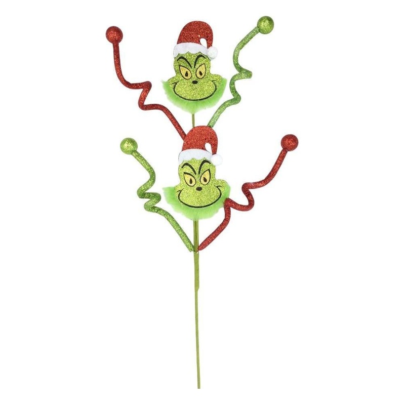 33″ Glitter Green Elf Spray