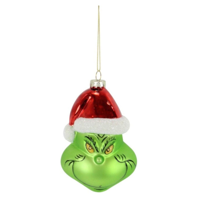 4.5″ Glass Green Monster Ornament