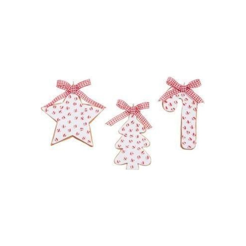 4.5″ Peppermint Sprinkles Cookie Ornament