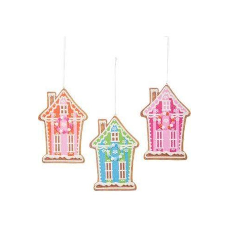6″ Vivid Jolly Gingerbread House Ornament