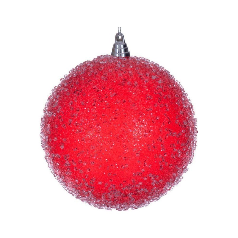 8″ Red Icy Sugar Ball