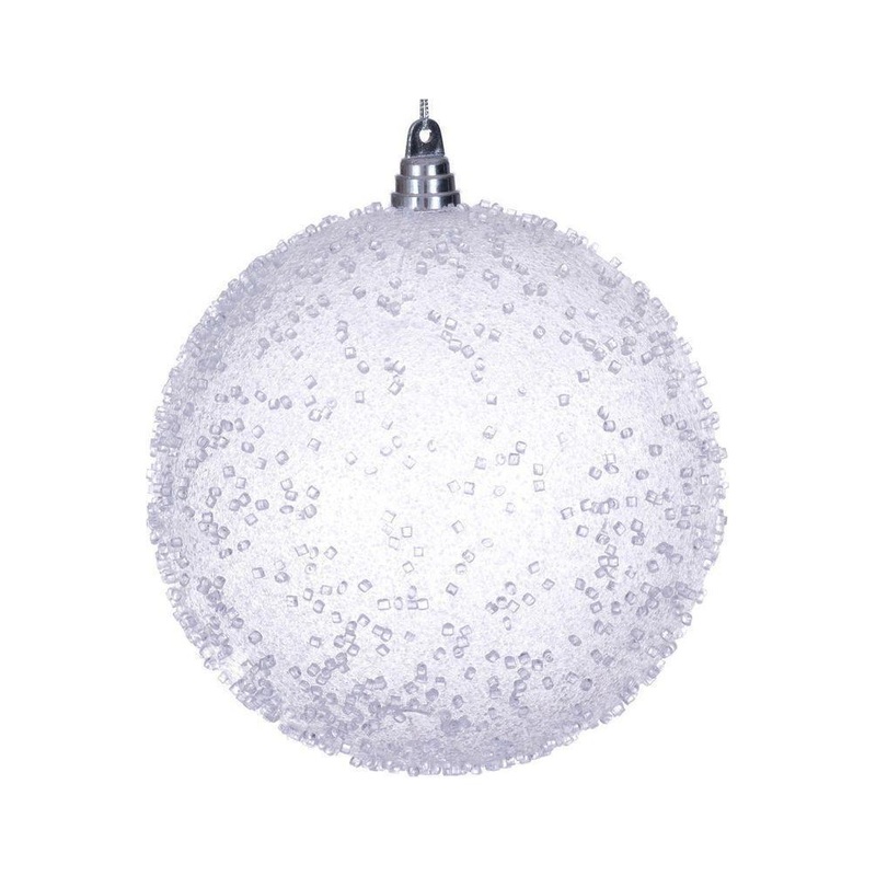 8″ White Icy Sugar Ball