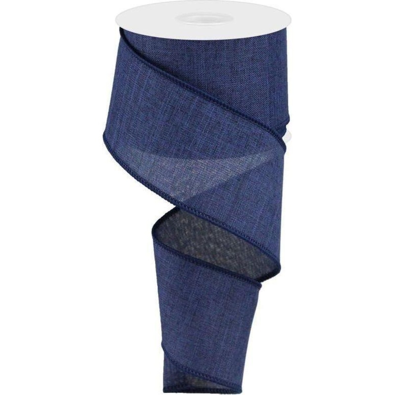2.5″ Royal Canvas Ribbon: Navy Blue (10 Yards)