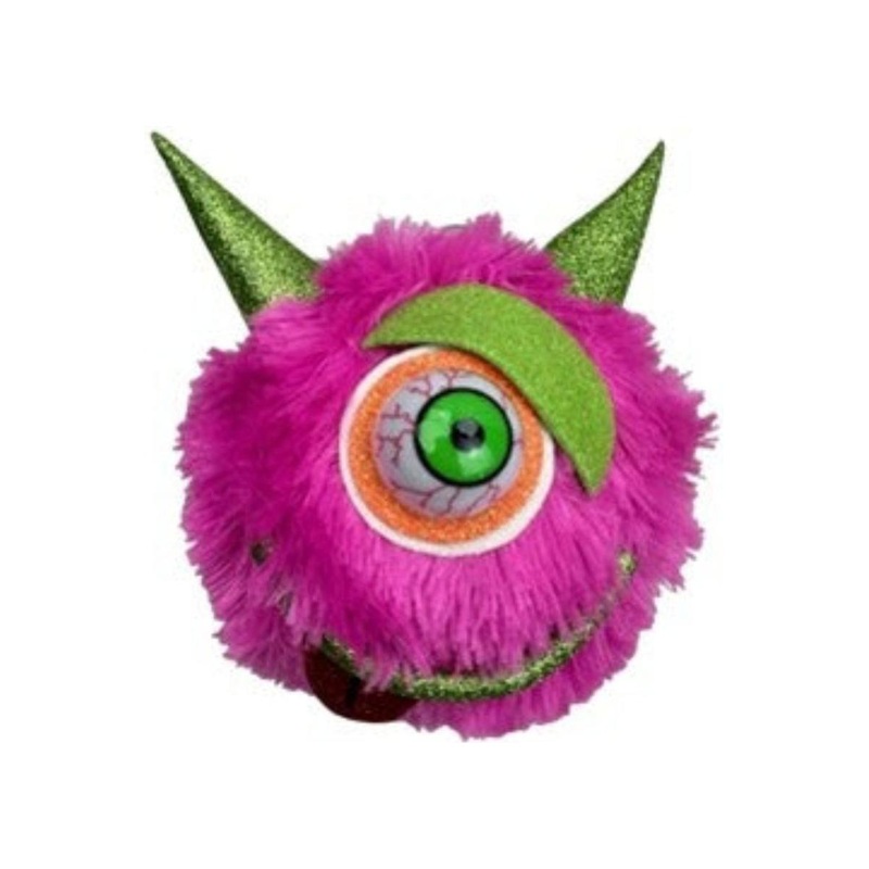 7″ Furry Monster Ornament: Pink
