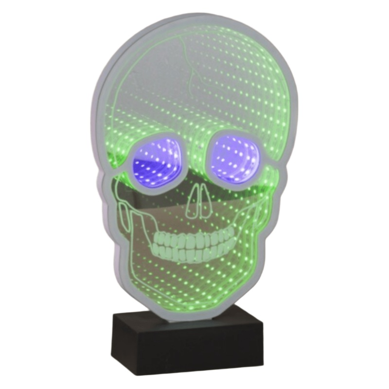 Skull Infinity Light Display 11″H