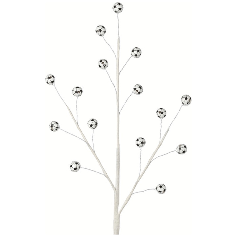 23″ Wood Bead Sports Ball Spray: Soccer
