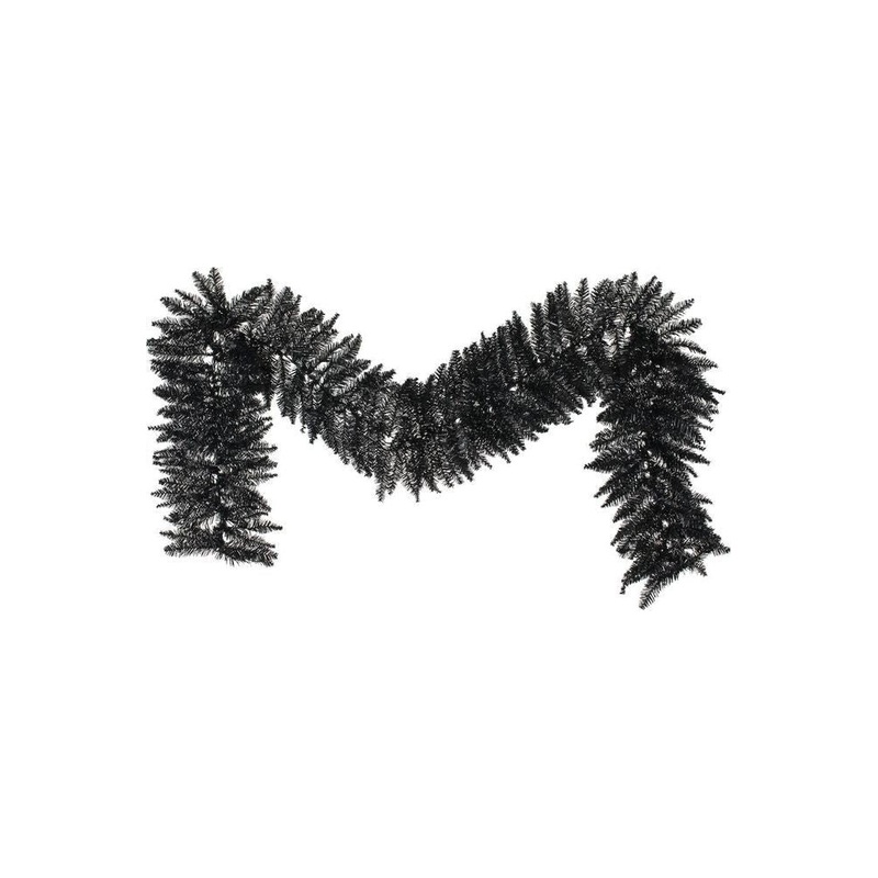 9′ Black Fir Artificial Christmas Garland, Unlit