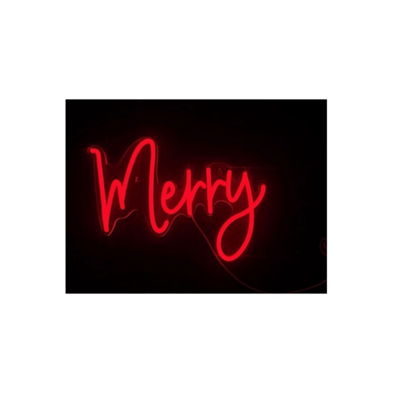 14″ Merry Lighted Wall Window Sign