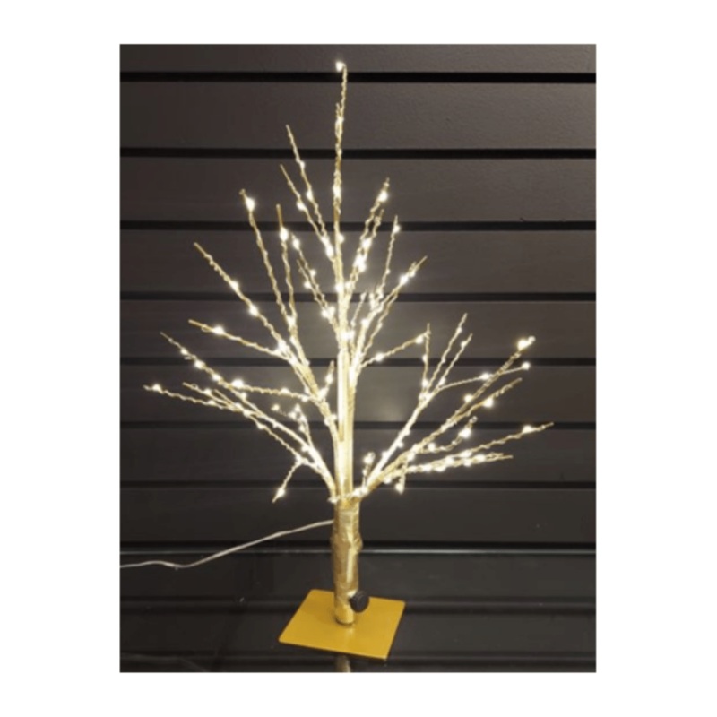 17″ Christmas Wire Tree: Warm White Lights