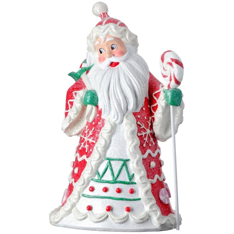 18″ Resin Candylicious Santa Red/Green