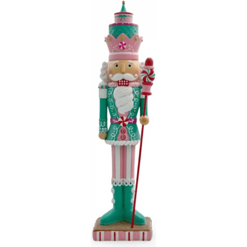 20″ LED Pastel Christmas Nutcracker w/Staff