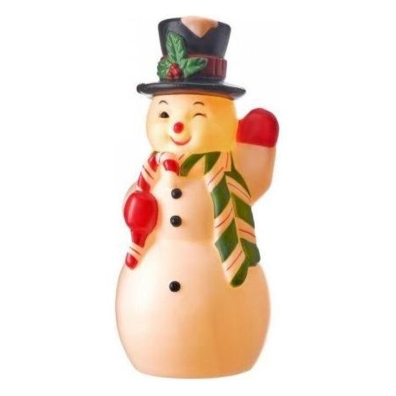 24″ Retro Plastic Outdoor Snowman