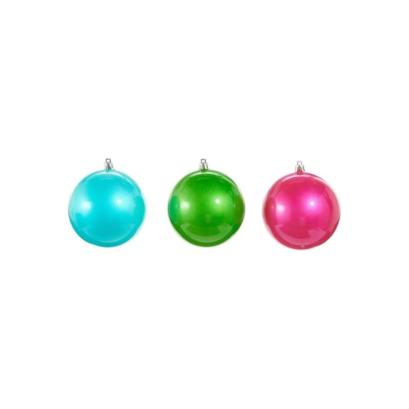 4″ Bright Pearlescent Ball Ornament