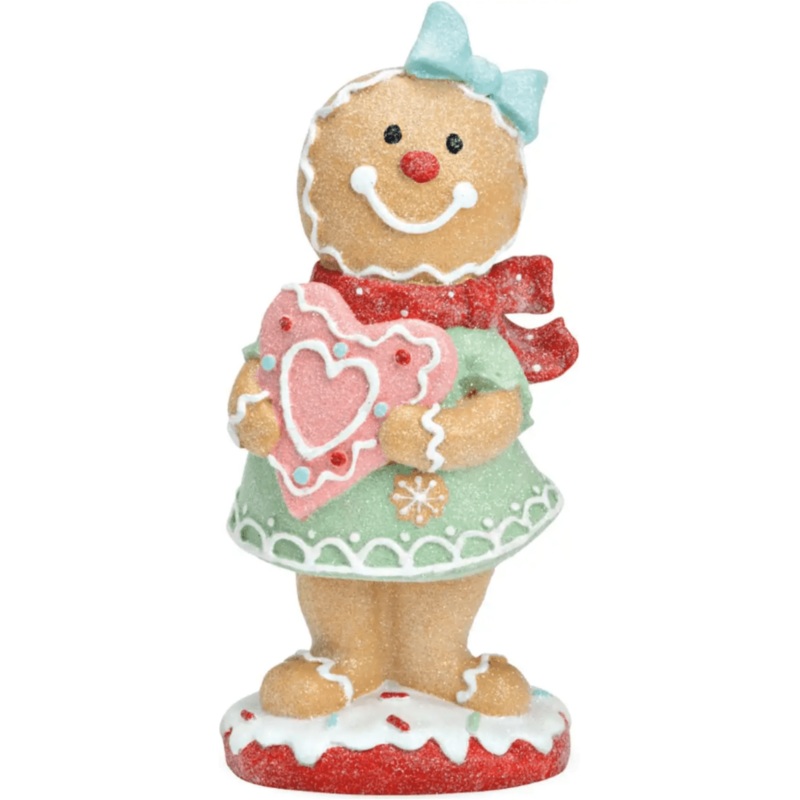 9″ Pastel Gingerbread Girl Figurine
