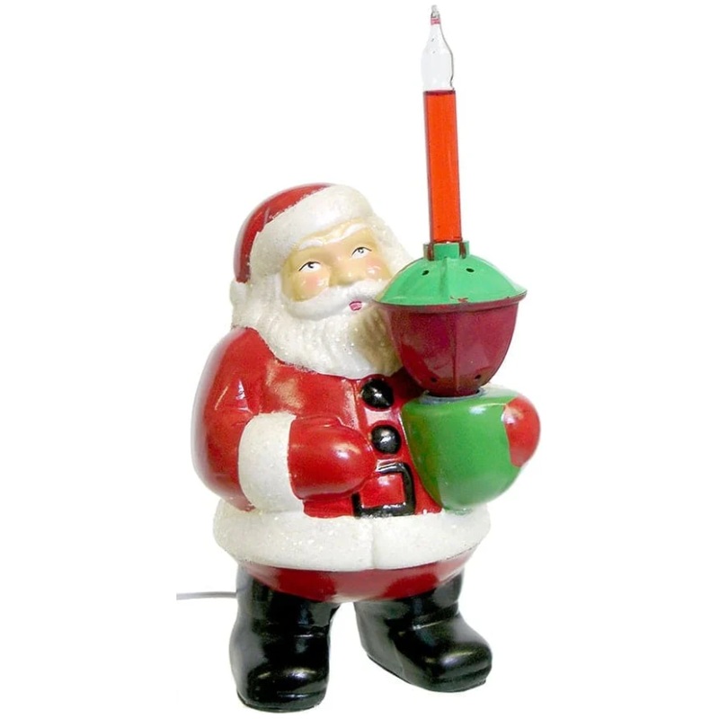 Retro Bubble Light Santa