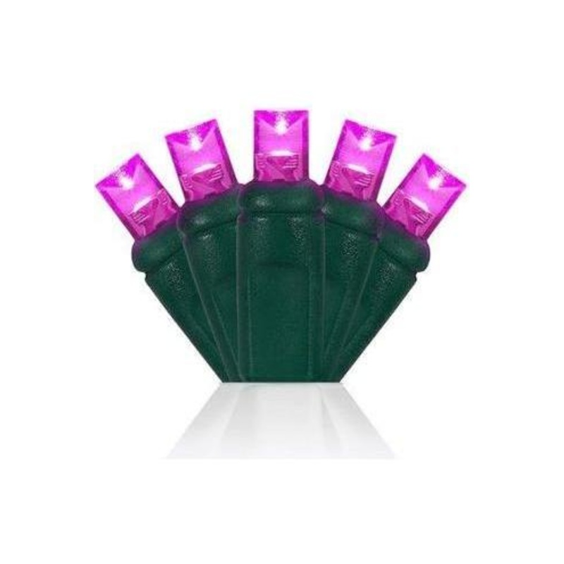 5mm Pink LED Christmas Lights, 35 Bulbs