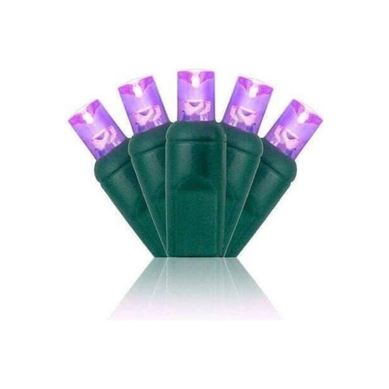5mm Purple LED Christmas Lights, 70 Bulbs