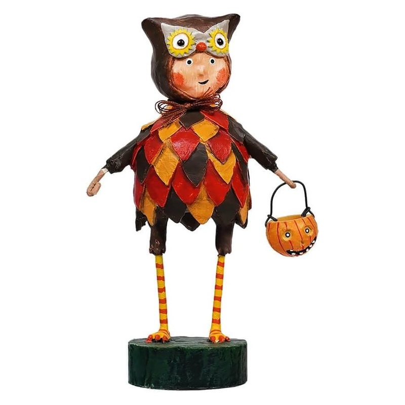 Hoot-N-Hollar Owl Halloween Figurine