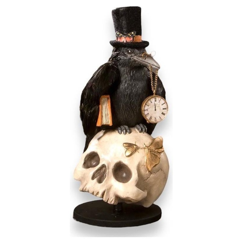 Midnight Crow On Skull