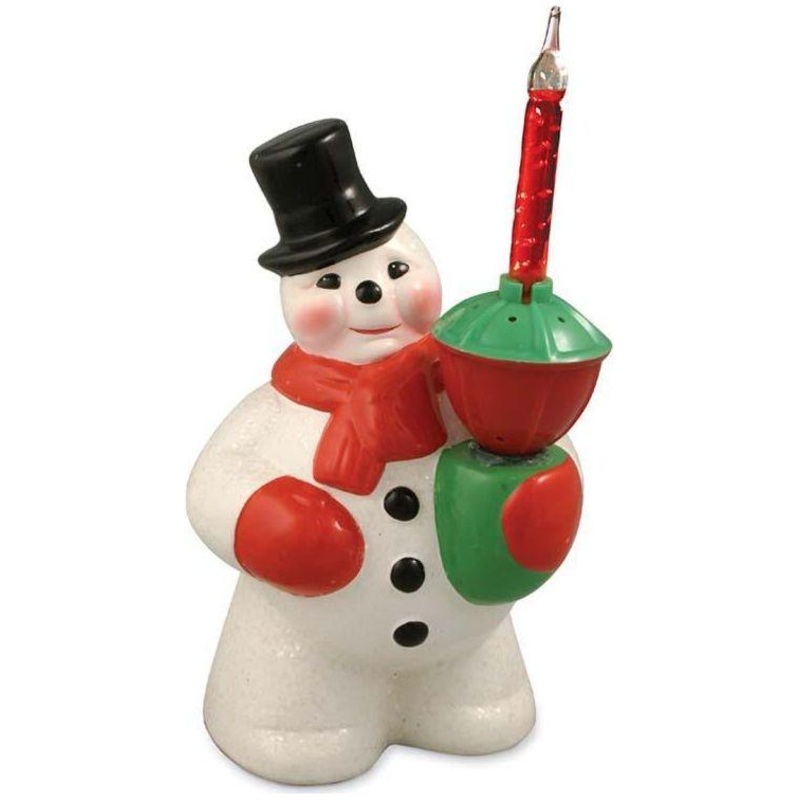 Retro Bubble Light Snowman