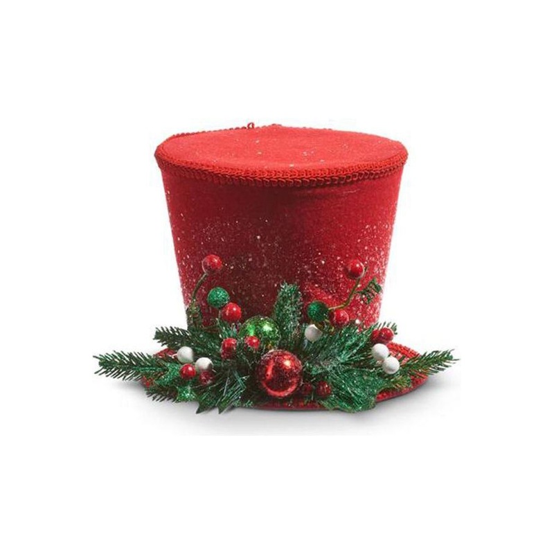 10.5″ Red Top Hat by Raz Imports