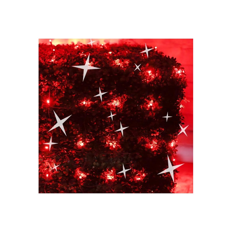 4′ x 6′ Red 5mm LED Smooth Fade DreamSpark Net Lights