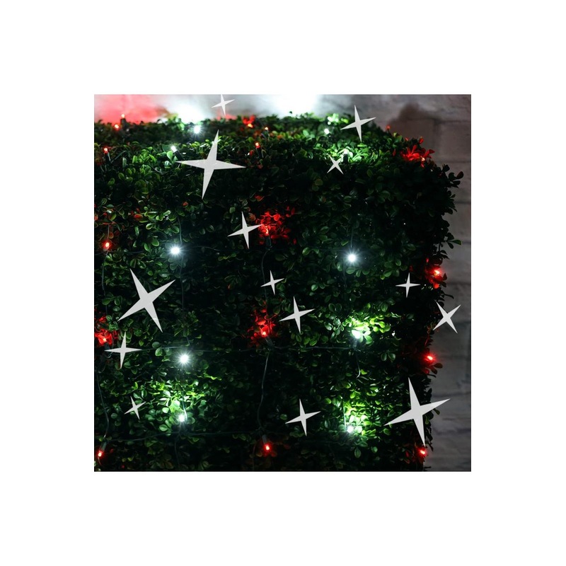 4′ x 6′ Red and Cool White 5mm LED Smooth Fade DreamSpark Net Lights