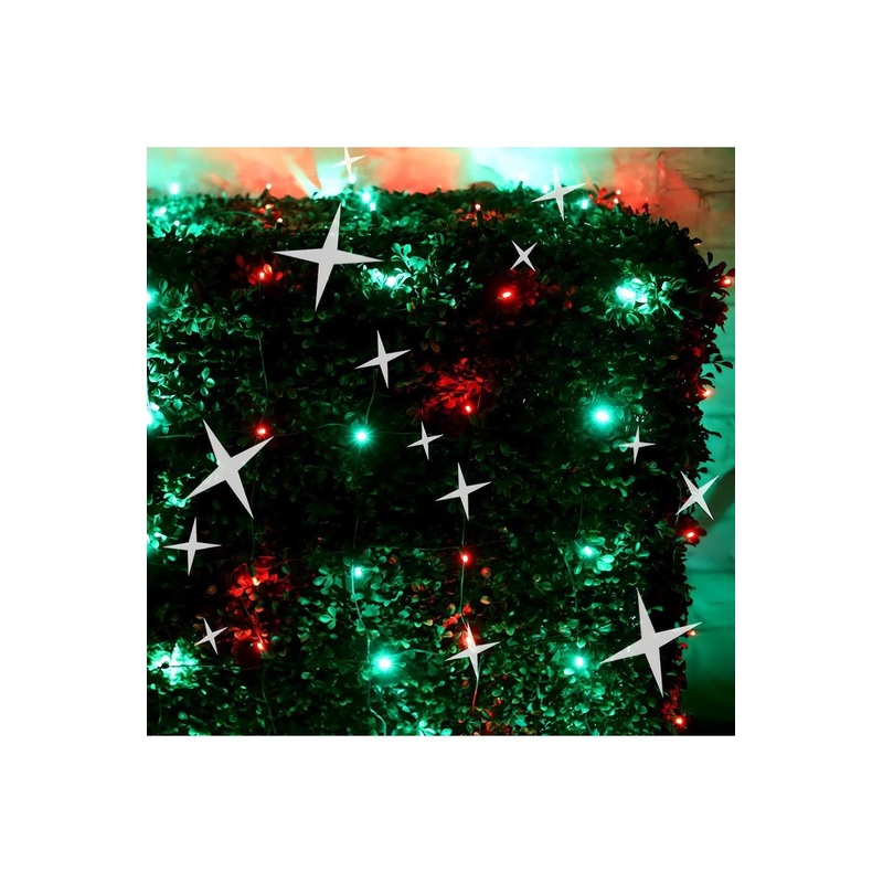 4′ x 6′ Red and Green 5mm LED Smooth Fade DreamSpark Net Lights