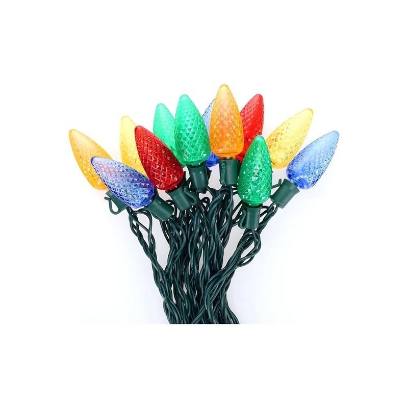 C9 Multicolor LED Christmas Light Bulb String Light Set