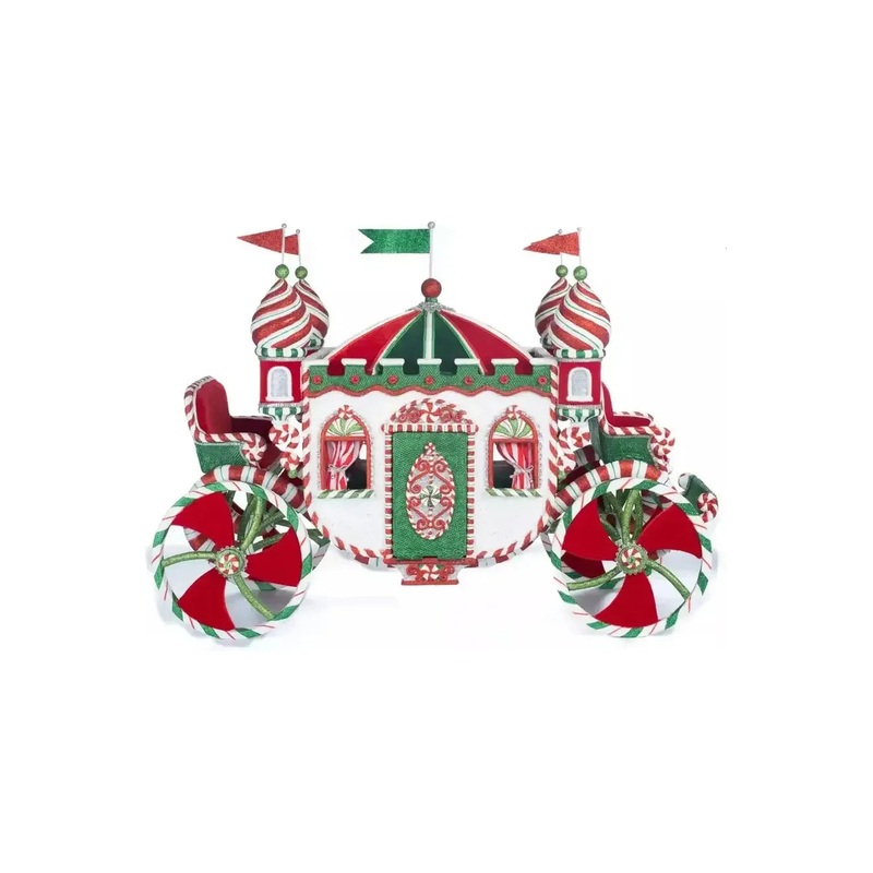 Katherine’s Collection 23.5″ Peppermint Palace Carriage