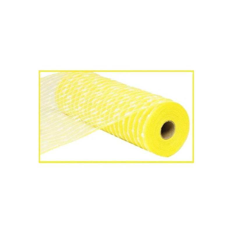 10″ Yellow Snowdrift Deco Mesh Ribbon (10 Yards)