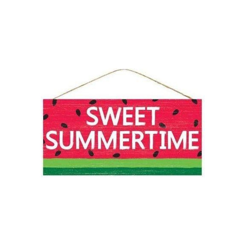 12″ Wooden Sign: Sweet Summertime/Watermelon