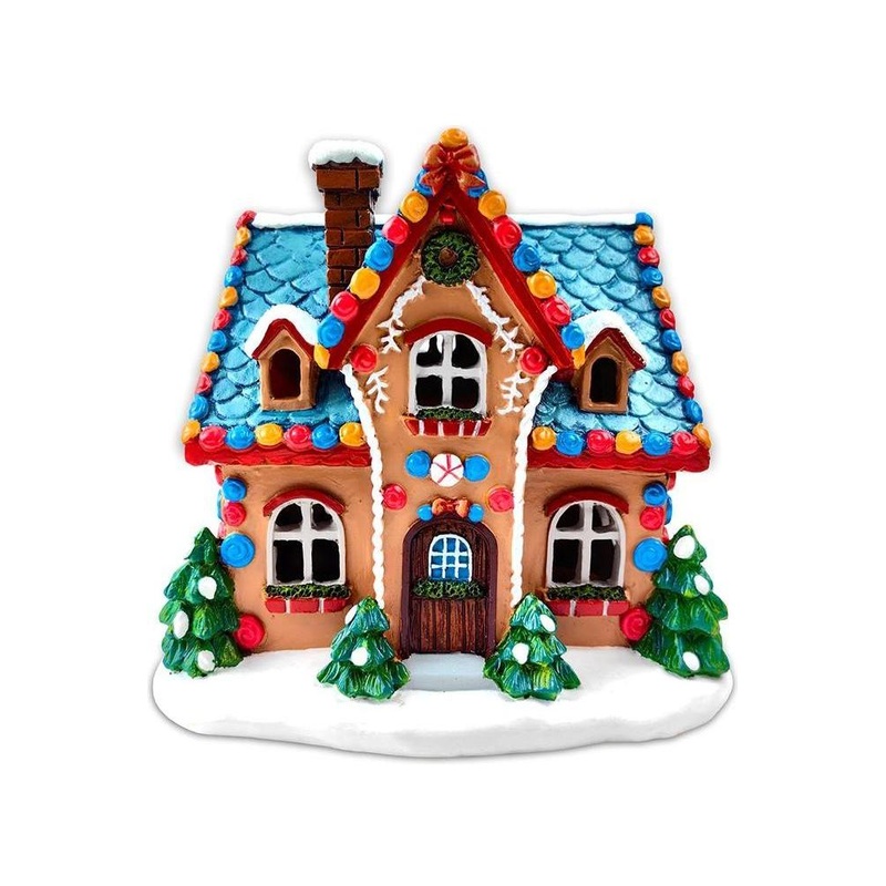 7″ LED Whimsically Sweet Gingerbread House