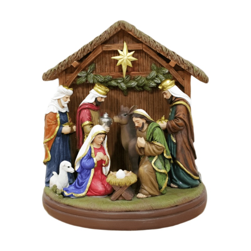 7″ Radiant Nativity Scene Statue Figurine