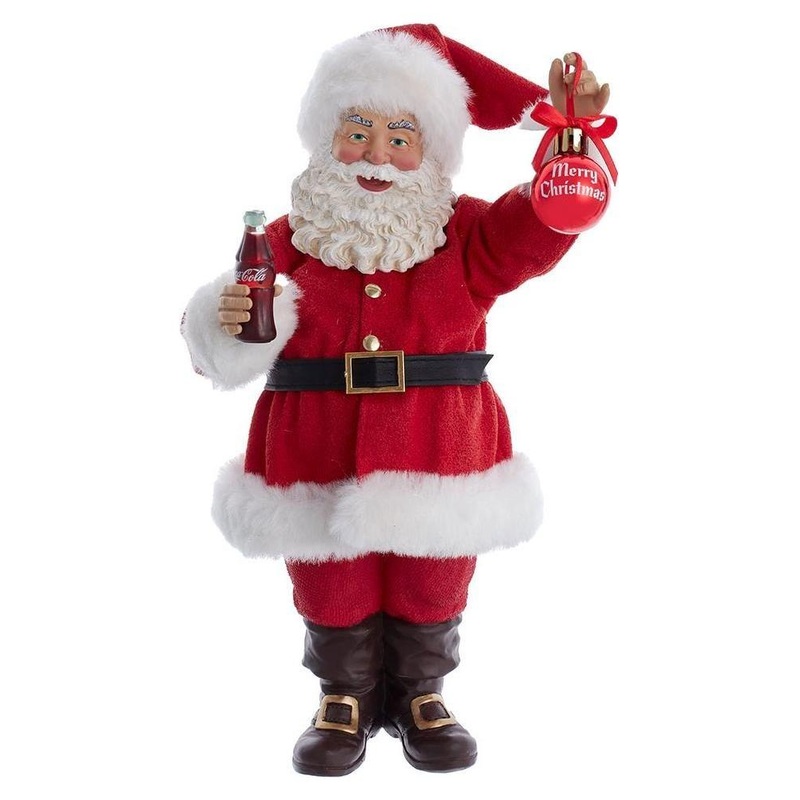 9.5″ Coca-Cola Santa Holding Ornament