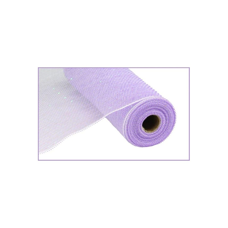 10.5″ Poly Mesh Roll Ribbon: Iridescent Lavender