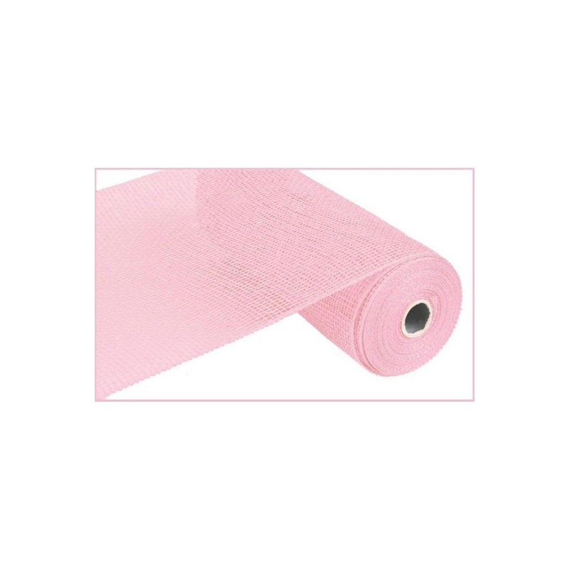 10″ Poly Burlap Mesh Ribbon: Light Pink