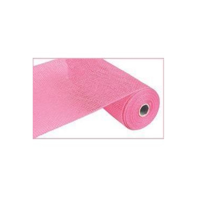 10″ Poly Burlap Mesh Ribbon: Pink