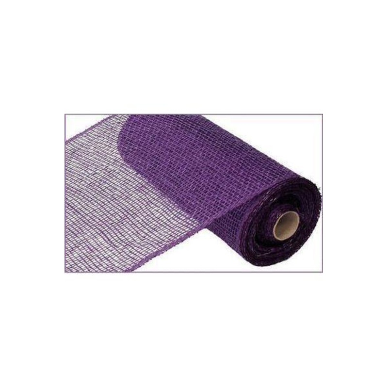 10″ Poly Burlap Mesh Ribbon: Purple