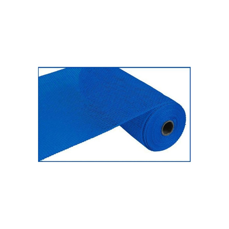 10″ Poly Burlap Mesh Ribbon: Royal Blue