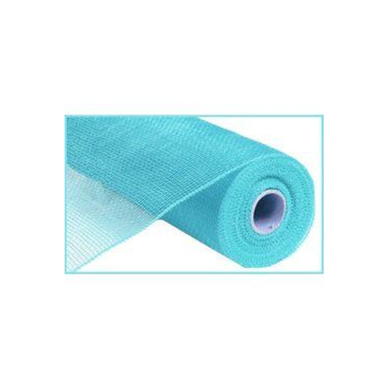 10″ Poly Deco Mesh Ribbon: Turquoise Blue (10 Yards)