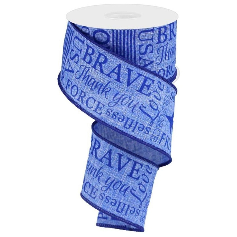 2.5″ United States Air Force Ribbon: Blue (10 Yards)
