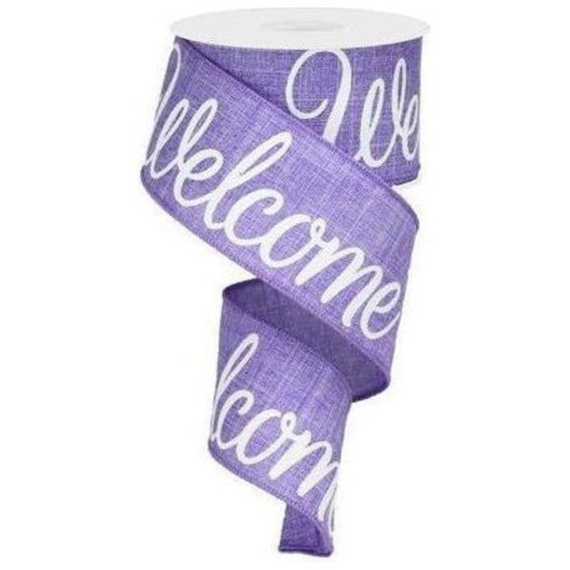 2.5″ Welcome Royal Ribbon: Lavender (10 Yards)
