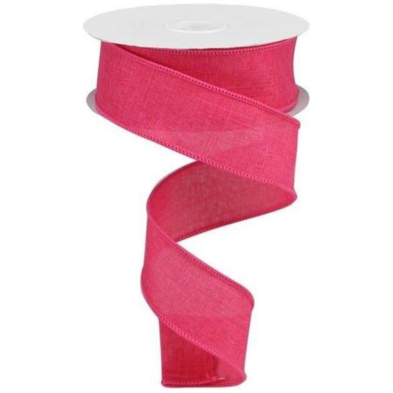 1.5″ Royal Burlap Ribbon: Hot Pink (10 Yards)