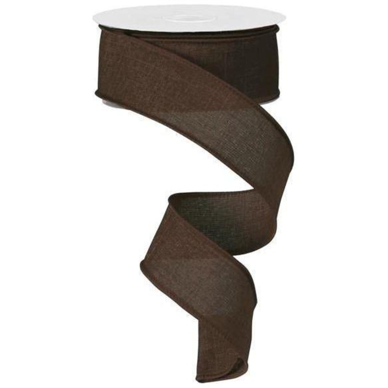 1.5″ Royal Canvas Ribbon: Brown (10 Yards)