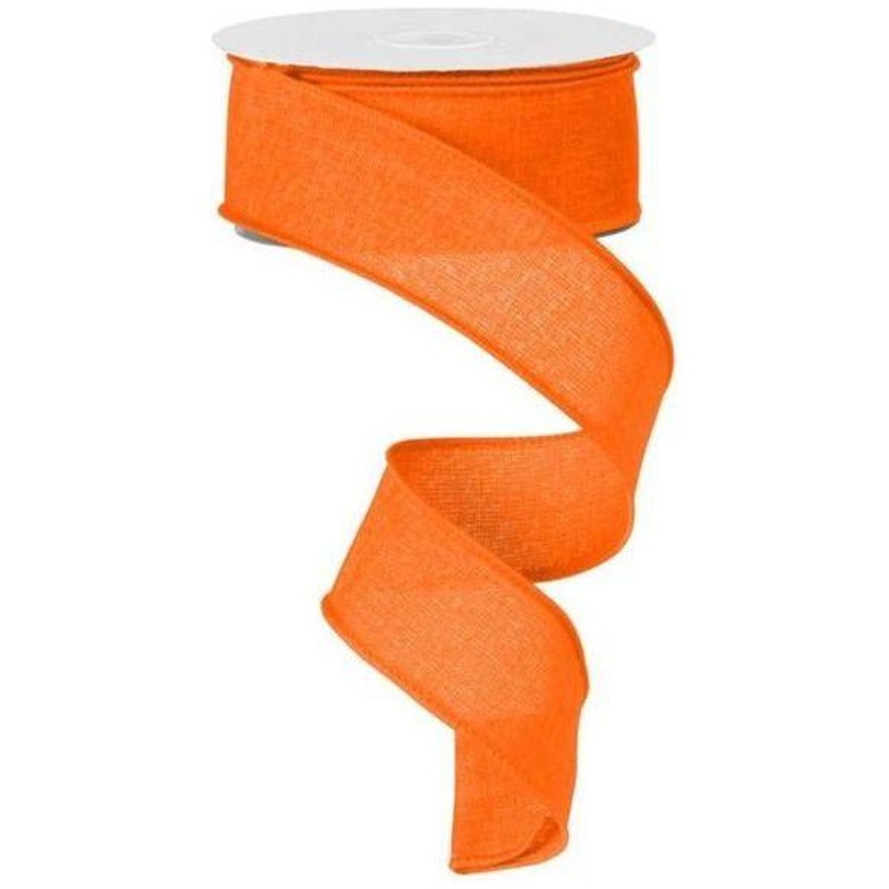 1.5″ Royal Canvas Ribbon: New Orange (10 Yards)
