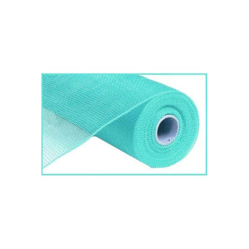10″ Poly Deco Mesh Ribbon: Turquoise Green