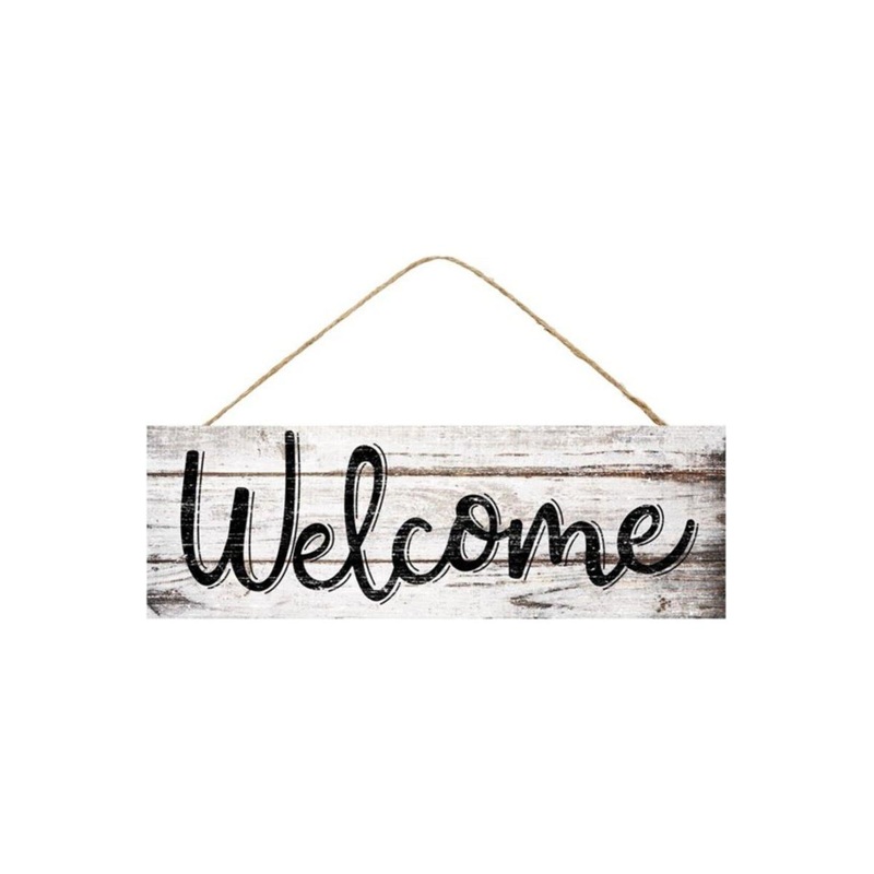 15″ Wooden Sign: Welcome