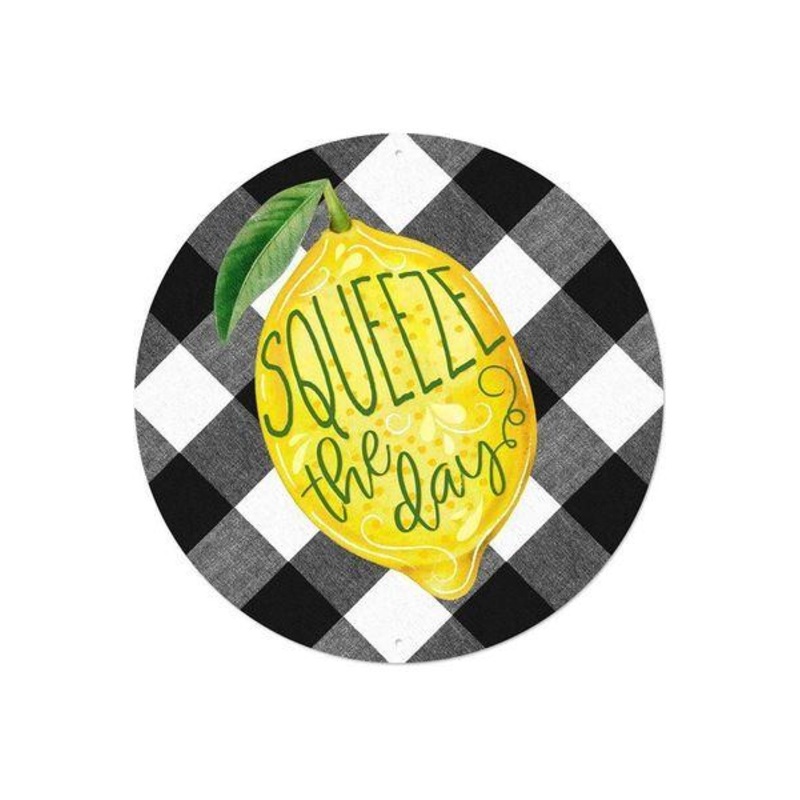 12″ Metal Sign: Lemon Squeeze The Day